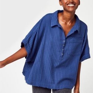 NWT Free People the Ava top in navy

SMALL